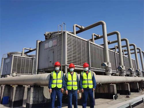 武漢漢口火車(chē)站良機(jī)冷卻塔填料更換